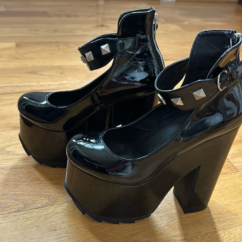 Demonia Cramps Black Sandals